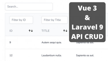 Vue.js 3 + Laravel 9 SPA: CRUD with Auth