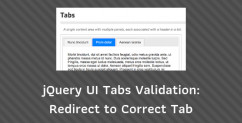 Laravel Form with jQuery UI Tabs: Validation Error Redirect to Active Tab