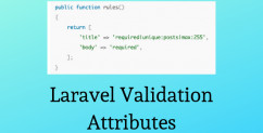 Laravel Validation: Specify Attribute Names for Error Messages