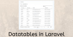 New Online Course: Datatables in Laravel