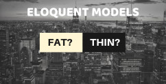 Taylor Otwell: "Thin" Controllers, "Fat" Models Approach