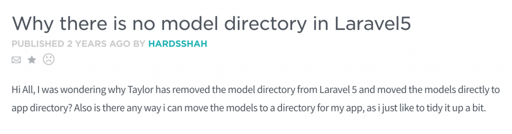 laravel y u no models